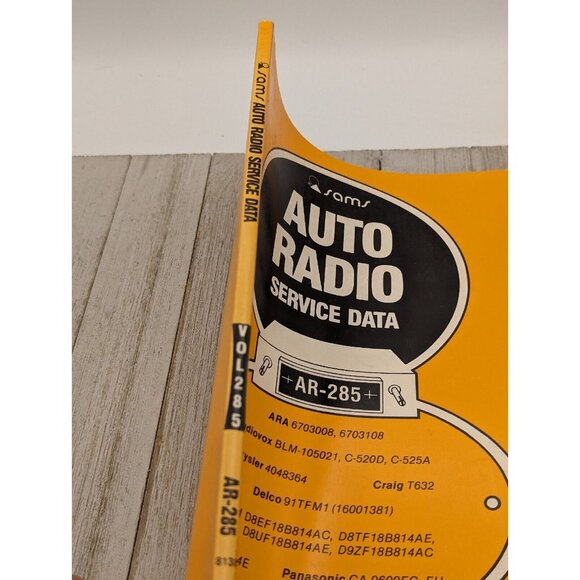 Original Sams Auto Radio Service Data Book AR-285 - Picture 3 of 3